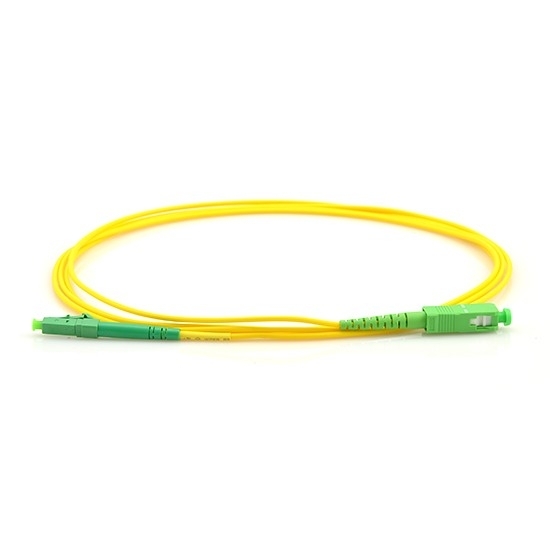 купить Патч Корд Оптоволоконный,, SC/APC-LC/APC SM 9/125 Simplex 3.0мм 1 м, Жёлтый, Пол. Пакет в Алматы