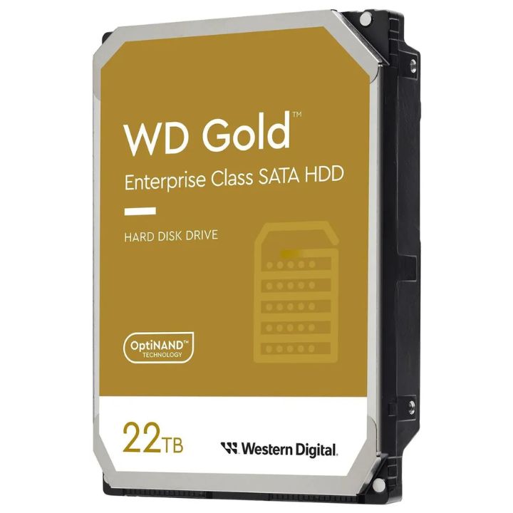 купить Жесткий диск HDD 22Tb SATA 6Gb/s Western Digital Gold WD221KRYZ, 7200rpm, 512Mb в Алматы
