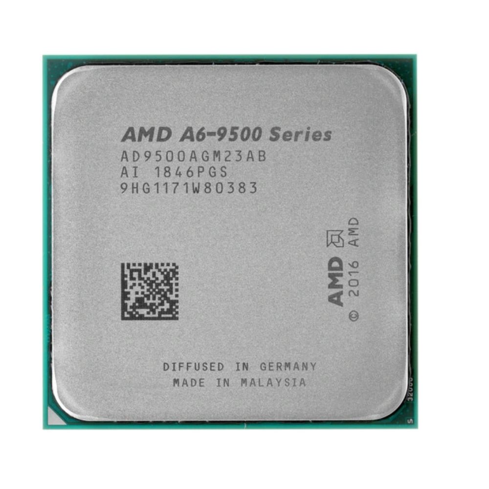 Купить AMD A6-9500, AM4/2 cores/Excavator/3.5GHz/1MB L2/28nm/Radeon R5/65W, OEM AD9500AGM23AB в Алматы