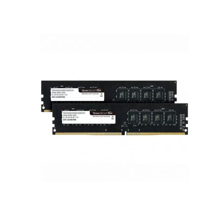 купить Оперативная память 32Gb Kit (2x16Gb) 3200MHz DDR4 Team Group ELITE CL22 TED432G3200C22DC01 в Алматы