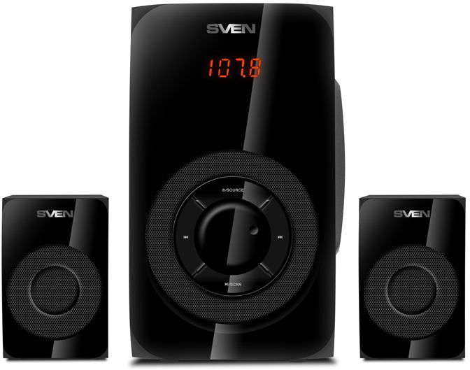 купить SVEN Колонки MS-2020, черный (55W, FM, USB/SD, Display, RC, Bluetooth) /  в Алматы