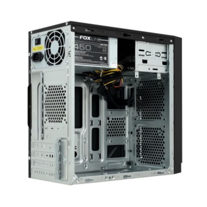 Компьютерный корпус Foxline FL-702, PSU 450W 8cm, w/2xUSB3.0, black ...
