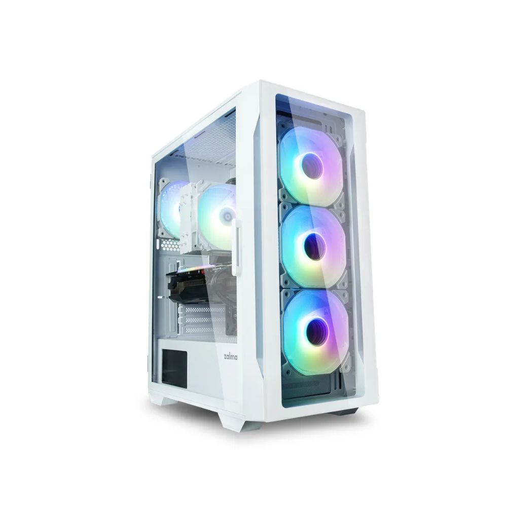 Купить Корпус Zalman I3 NEO TG, Midi Tower, ATX, White, 2x3.5*/3x2.5*, 3xUSB, RGB в Алматы