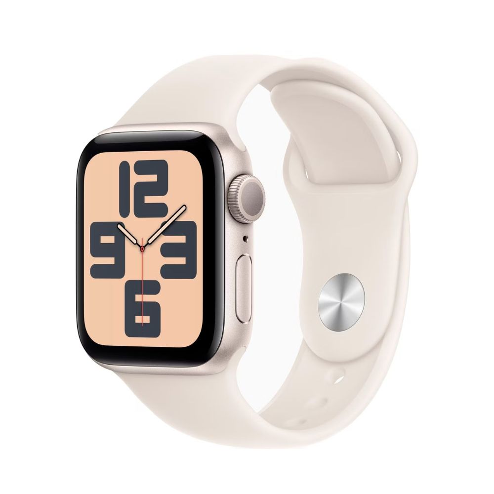 купить Смарт-часы Apple Watch SE GPS 40mm Starlight Aluminium Case with Starlight Sport Band - M/L в Алматы