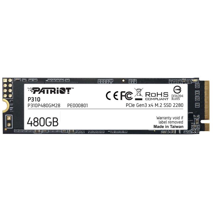 купить Накопитель SSD M.2 NVME Patriot  480GB P310 2280 <R/W 1700/1500> P310P480GM2 в Алматы