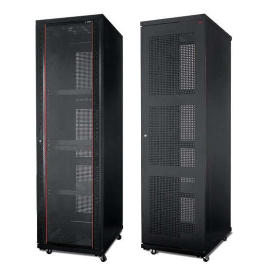 купить Шкаф серверный, SHIP, CO 601.6824.24.100, 124 серия, 19** 24U, 600*800*1200 мм, Ш*Г*В, IP20, В комплекте: стац. полка-1 шт, сет. фильтр-1 шт, вент. панель-1шт, комплект крепежа-20шт, Чёрный в Алматы