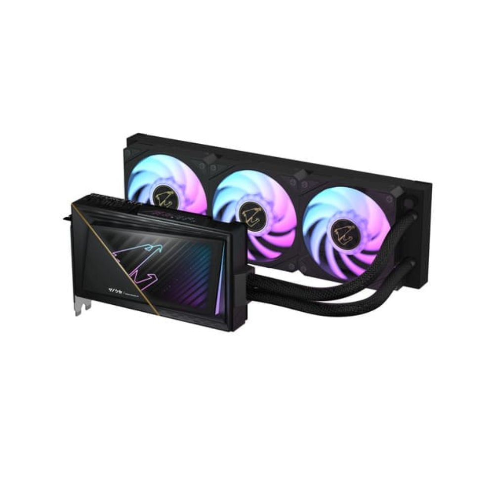 купить Видеокарта Gigabyte GV-N5080AORUSX W-16GD, RTX 5080 AORUS XTREME WATERFORCE, 16G GDDR7, 256bit, HDMI, DP, BOX в Алматы