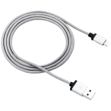 купить CANYON MFI-3 Charge & Sync MFI braided cable with metalic shell, USB to lightning, certified by Apple, 1m, 0.28mm, Dark gray в Алматы
