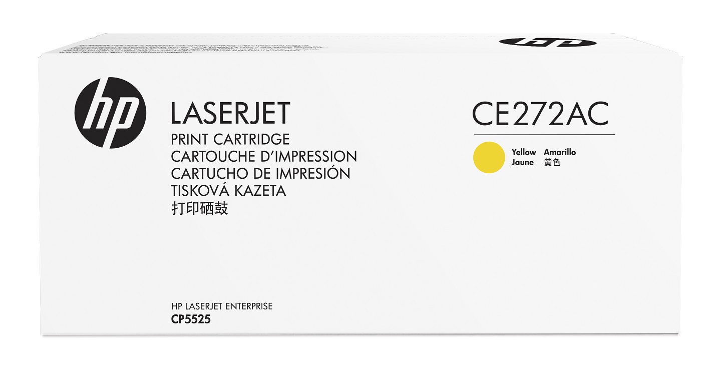 купить Картридж лазерный HP LaserJet CE272AC для Color LaserJet CP5525, 15000 стр., желтый в Алматы