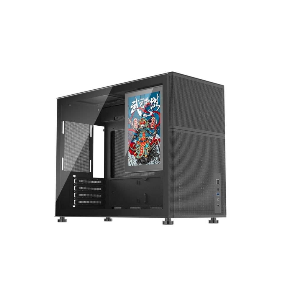 Купить Корпус 1Stplayer MIKU Mi6-EV, Mini Tower, m-ATX, Black, 1x3.5*/1x2.5*, USB, USB-C в Алматы