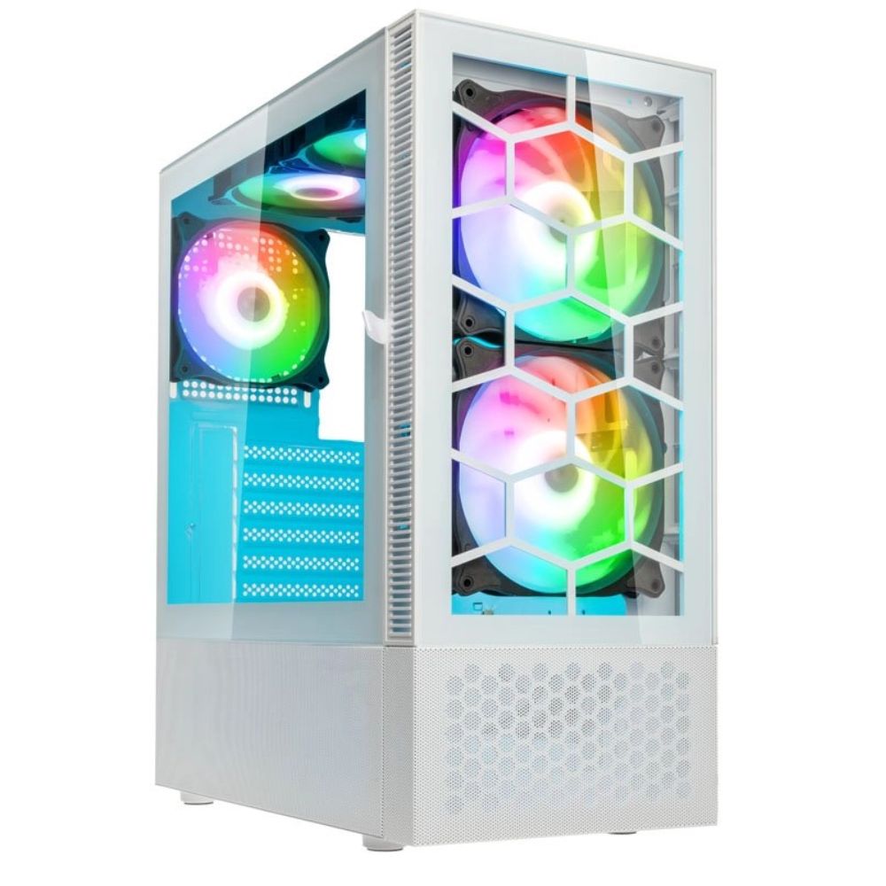 купить Корпус ПК без БП Kolink Observatory MX Glass ARGB Midi Tower Case - White PGW-CH-KOL-115 в Алматы