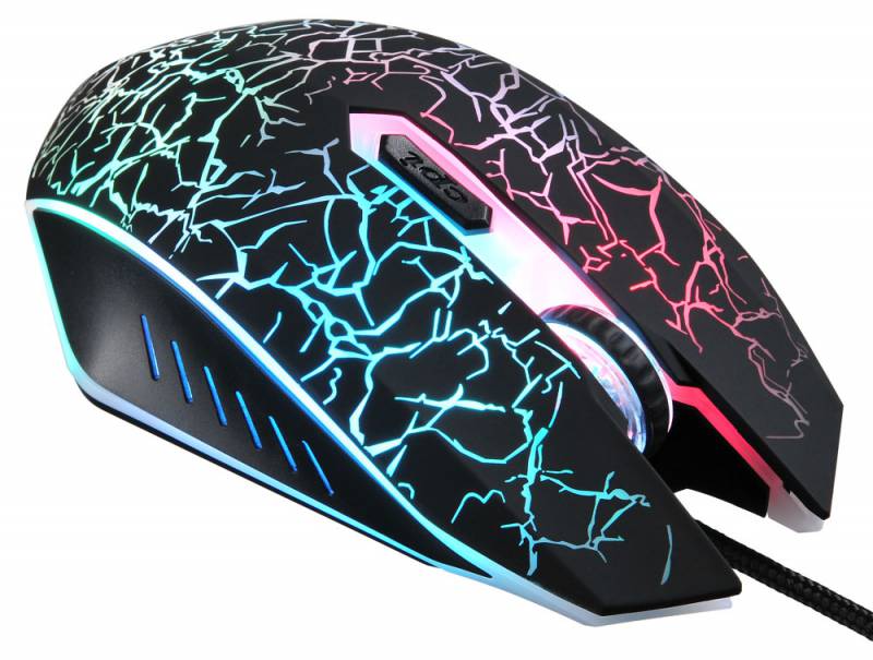 купить Мышь Oklick 905G INVASION черный/рисунок оптическая (3200dpi) USB игровая (5but) в Алматы