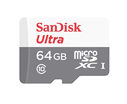 купить КАРТА SANDISK ULTRA microSD UHS-I 64Gb Скорость чтения до 48 МБ/с, Класс 10 в режиме съемки видео в формате Full HD. Водонепроницаемость, ударопрочность, устойчивость к перепадам температур и воздействию рентгеновских лучей. SDSQUNB-064G-GN3MN в Алматы
