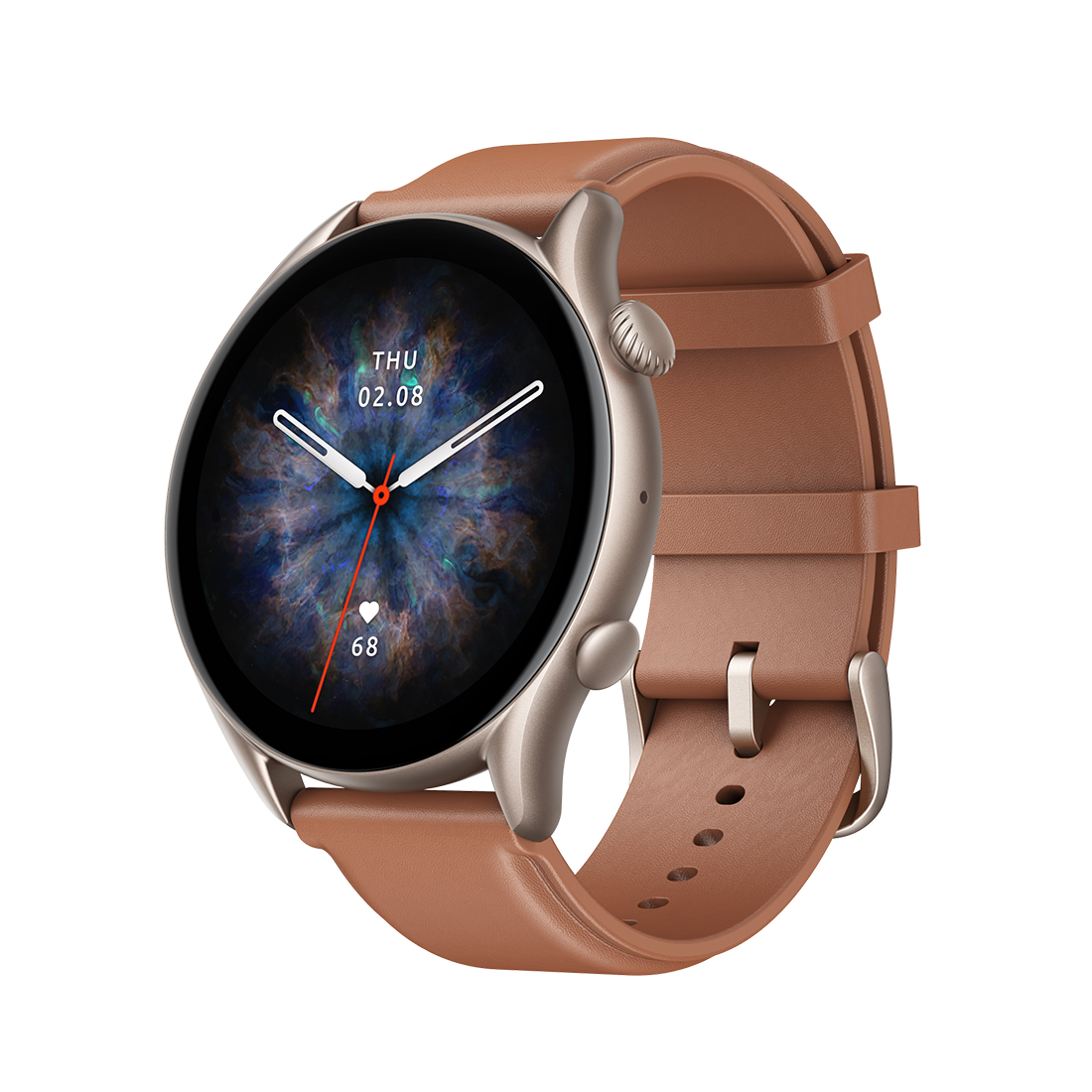 купить Смарт часы, Amazfit, GTR 3 Pro A2040, Дисплей 1.45* AMOLED Ultra HD, Разрешение 331 PPI, Водонепроницаемость (5 АТМ), GPS, Батарея 450 мАч, Тёмно-коричневый в Алматы