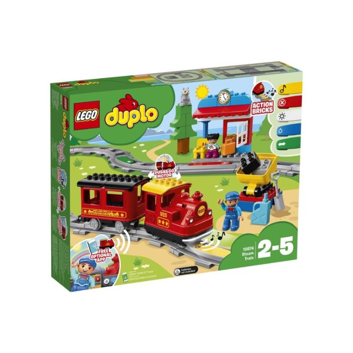 купить Lego 10874 Дупло Поезд на паровой тяге в Алматы