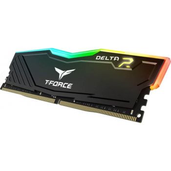 купить ОЗУ TeamGroup T Force Delta RGB 16Gb/3600MHz, CL18, 1.35V, RGB, Black, TF3D416G3600HC18J01 в Алматы