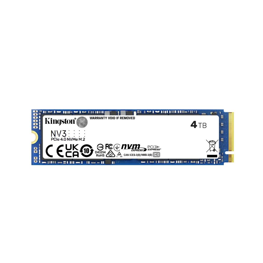 Купить SSD 4TB Kingston NV3, M.2, read 6000 MB/s, write 5000 MB/s, PCIe 4.0 SNV3S/4000G в Алматы