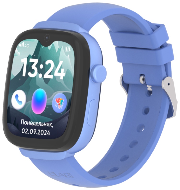 купить Детские смарт часы Elari KidGram Watch, IPS дисплей 1.9 дюйма, Синий в Алматы