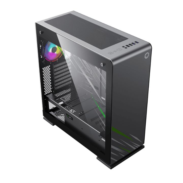 купить Корпус Gamemax VEGA Pro 3*3,5 4*2,5 7слотов VGA360мм CPU170мм Сталь 0,6мм, ATX, FAN12CM microATX Серый (Gamemax VEGA Pro) в Алматы