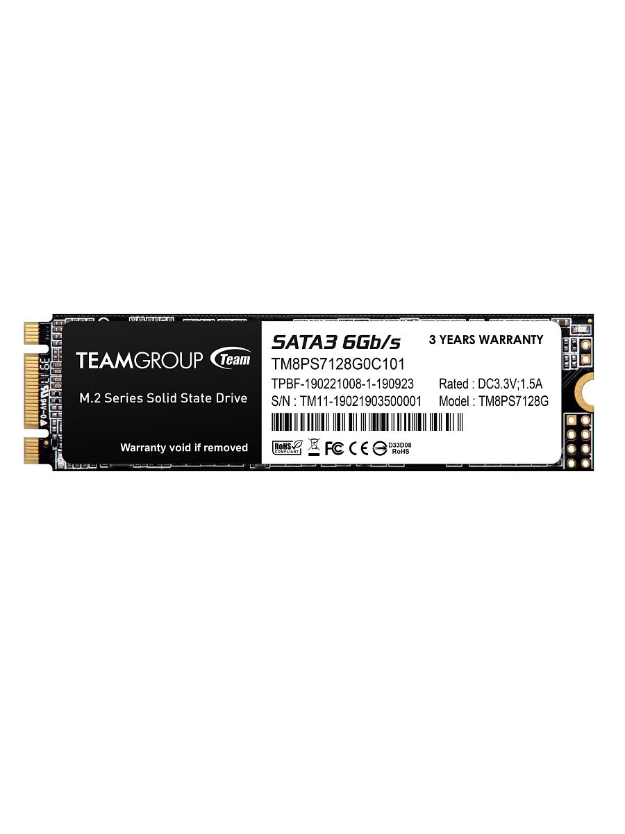 купить SSD-накопитель Team Group MS30 128Gb, 2280, SATA 6Gb/s, TLC, TM8PS7128G0C101 в Алматы