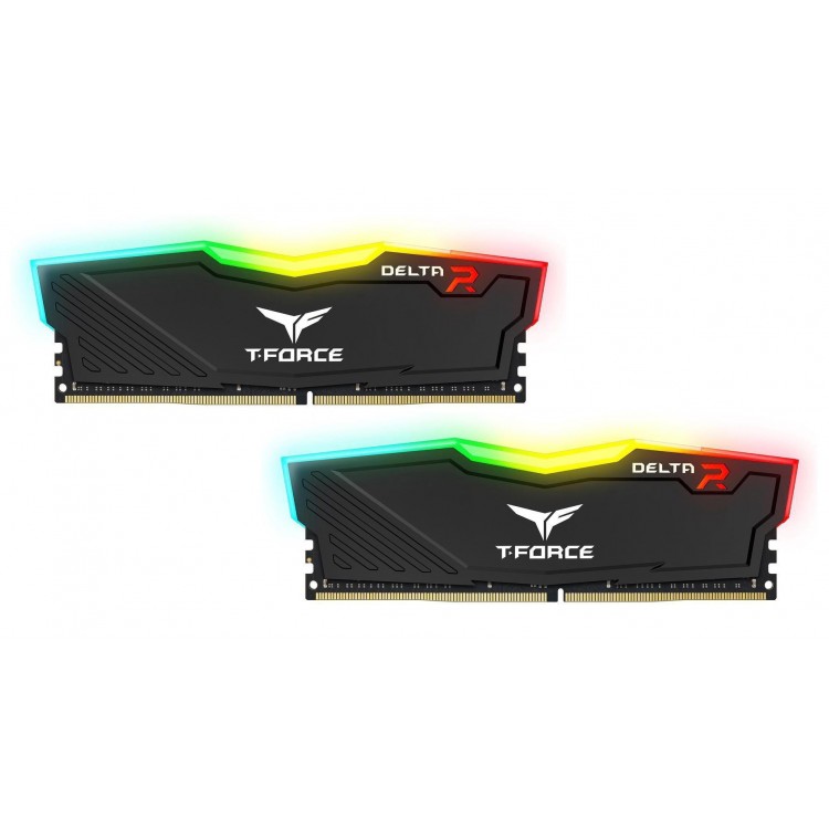 купить ОЗУ Team Delta R 32Gb (16GBx2)/3200 CL16, 1.2V, RGB, Aura Sync, Black, TF3D432G3200HC16CDC01 в Алматы