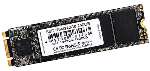 купить Твердотельный накопитель  240GB SSD AMD RADEON R5 M.2 2280 SATA3 R530Mb/s, W450MB/s R5M240G8 в Алматы