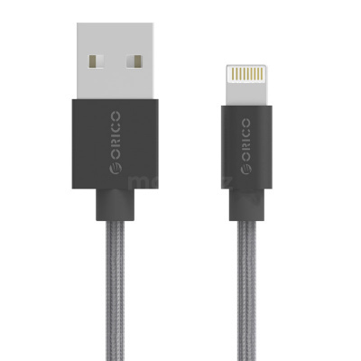 купить Кабель Lightning ORICO LTF-10-V1-SV-PRO <USB2.0, 1M, SILVER> в Алматы