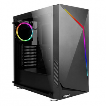 купить Компьютерный корпус  NX300, tempered glass, black, 1 RGB FAN , ATX midi tower (w/o PSU) в Алматы