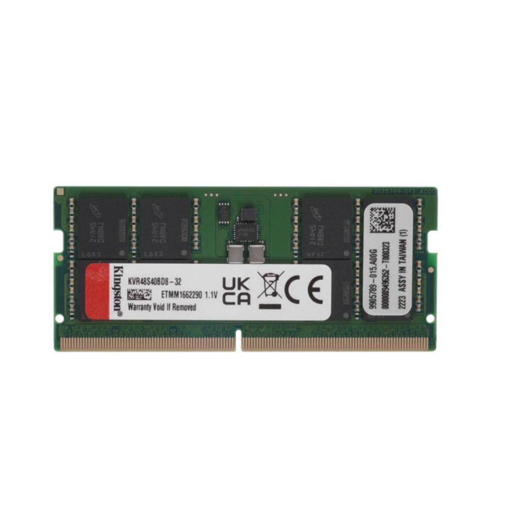 Купить SO-DIMM 32GB DDR5 PC38400/4800MHz Kingston, CL40-39-39, 1.1V, BOX KVR48S40BD8-32 в Алматы