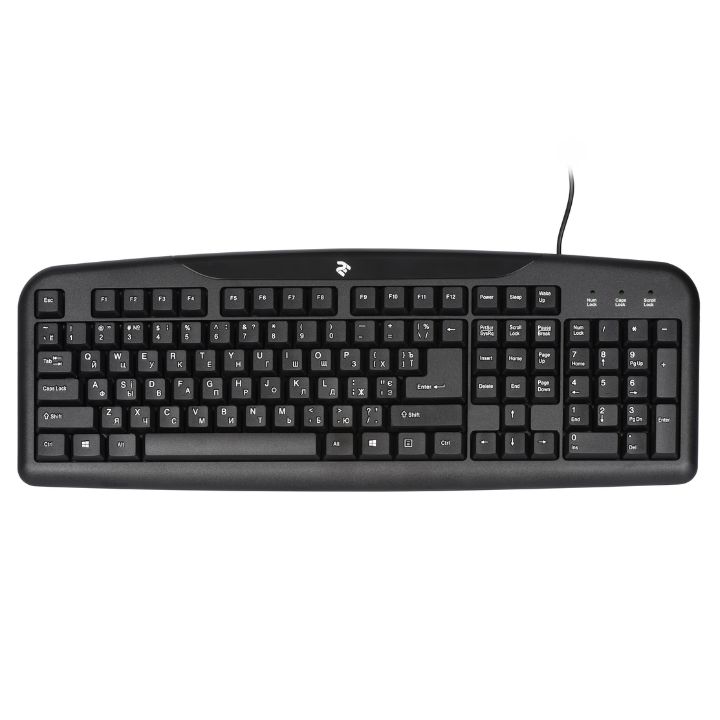 купить КЛАВИАТУРА 2E KS 101 USB ЧЁРНАЯ (2E-KS101UB) в Алматы