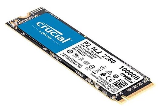 купить Твердотельный накопитель 1000Gb SSD Crucial P5 M.2 2280 NVMe (PCIe Gen3x4) R3400Mb/s W3000Mb/s CT1000P5SSD8 в Алматы