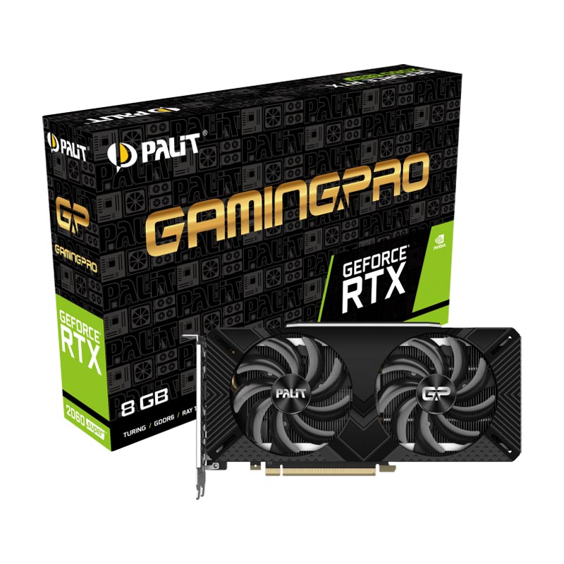 купить Видеокарта, PALIT, RTX2060 SUPER GP 8G (4710562241082), NE6206S019P2-1062A, GDDR6, 256bit, DVI-D,3*DP, HDMI, Цветная коробка в Алматы