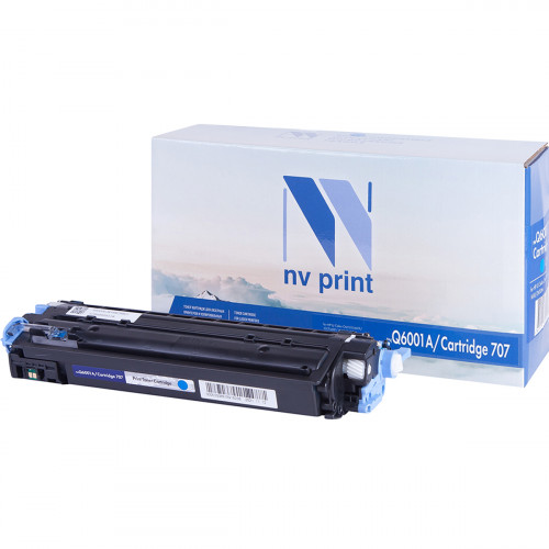 купить Картридж NVP совместимый HP Q6001A/Canon 707 Cyan для LaserJet Color 1600/2600n/2605/2605dn/2605dtn/Canon i-SENSYS LBP-5000/5100 (2000k)                                                                                                                   в Алматы