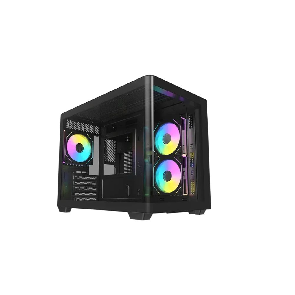 Купить Корпус AOC CG455B 4F ATX/M-ATX/ITX 2xUSB3.0 1xType-C 1xAudio/Mic Черный AOC-CG455-BF4V1R0W2-G в Алматы