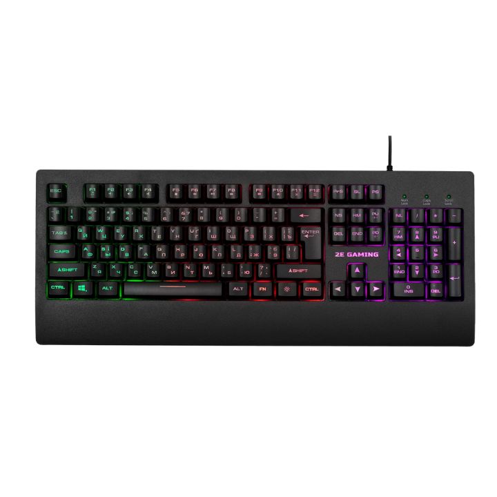 купить Клавиатура игровая 2E GAMING KG330 LED USB Black в Алматы