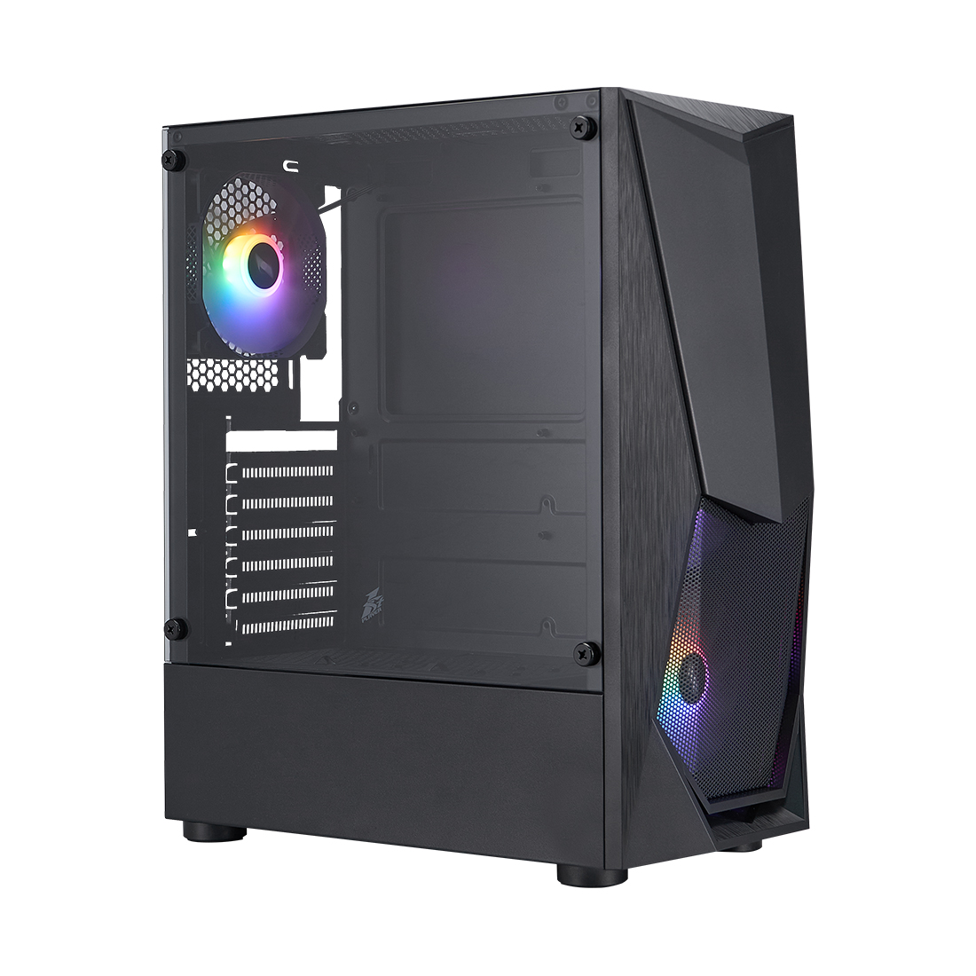 Купить Корпус 1Stplayer DK-3-BK, Midi Tower, ATX, Black, 1x3.5*/1x2.5*, 2xUSB2.0, USB3.0, RGB в Алматы