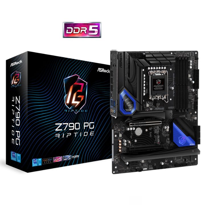 купить Материнская плата ASRock Z790 PG RIPTIDE LGA1700 4xDDR5 8xSATA RAID 4xM.2 HDMI DP ATX в Алматы