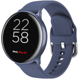 купить CANYON Marzipan SW-75 Smart watch, 1.22inches IPS full touch screen, aluminium+plastic body,IP68 waterproof, multi-sport mode with swimming mode, compatibility with iOS and android,Blue with extra blue leather belt, Host: 41.5x11.6mm, Strap: 240x20mm в Алматы