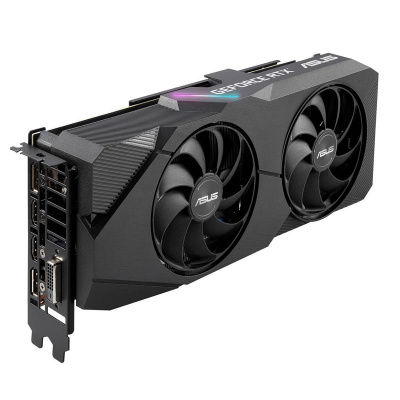 купить Видеокарта ASUS DUAL RTX 2060S, DUAL-RTX2060S-A8G-EVO, 2xFan, 8Gb/256bit GDDR6, HDMI, DVI, 2xDP, BOX в Алматы