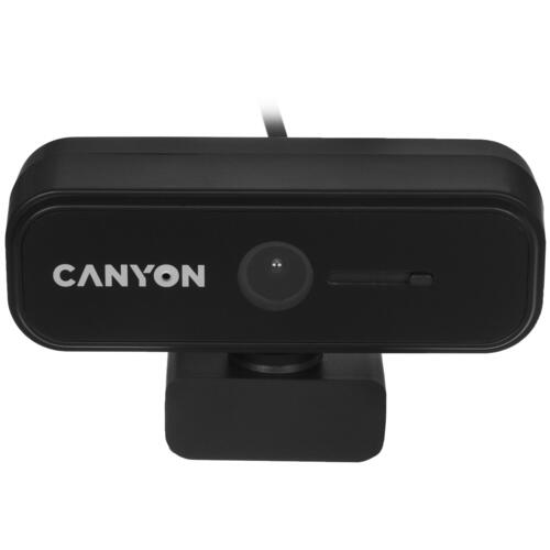 купить CANYON C2N 1080P full HD 2.0Mega fixed focus webcam with USB2.0 connector, 360 degree rotary view scope, built in MIC, Resolution 1920*1080, viewing angle 88&deg;, cable length 1.5m, 90*60*55mm, 0.095kg, Black в Алматы