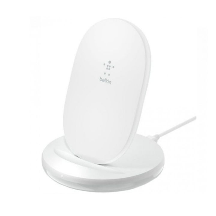 купить Беспроводное зарядное устройство Belkin Stand Wireless Charging Qi 15W White в Алматы