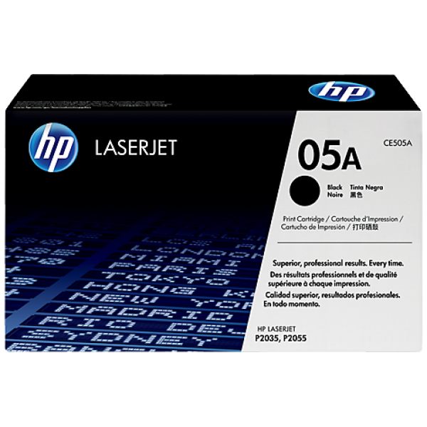 купить Картридж лазерный HP CE505A Black Print Cartridge for LaserJet P2035 /P2055, up to 2,300 pages в Алматы