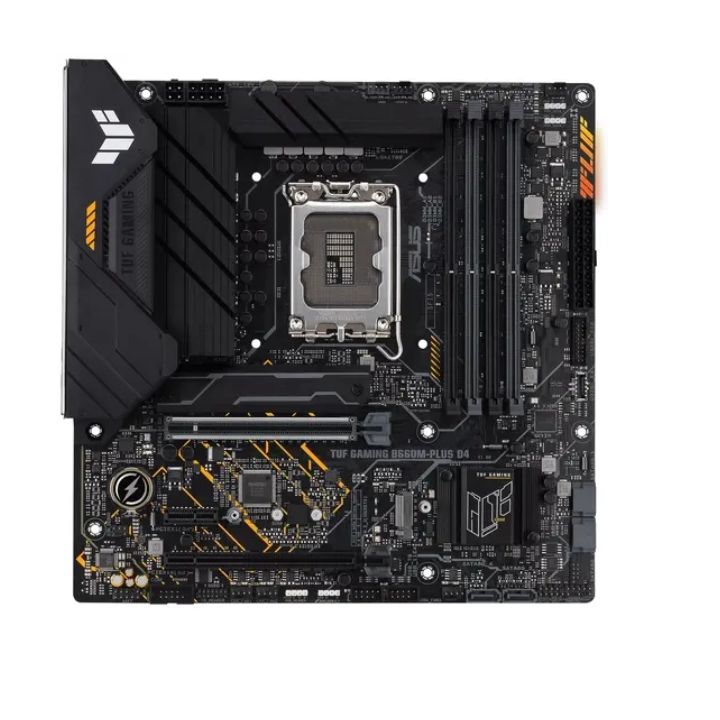 купить Материнская плата ASUS TUF GAMING B660M-PLUS D4, LGA1700 4xDDR4 4xSATA3 RAID 2xM.2 HDMI DP mATX в Алматы