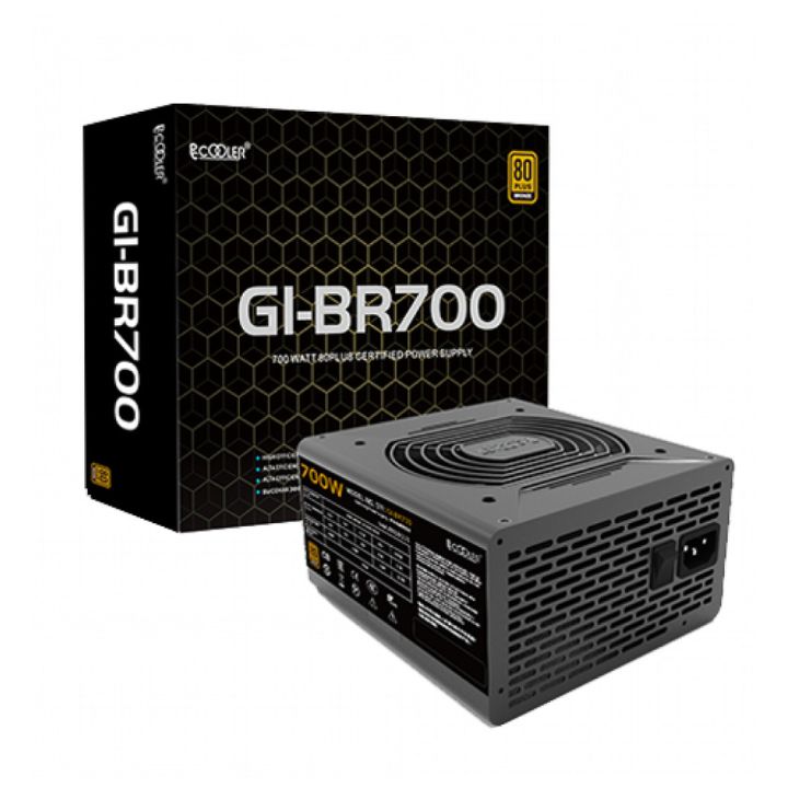 купить Блок питания PCCooler GI-BR700, 700W, Non Modular, 80+ BRONZE, Fan 120mm, GI-BR700 в Алматы