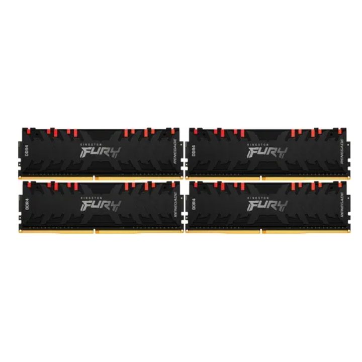 купить Модуль памяти Kingston Fury Renegade RGB KF436C16RB1AK4/64 DDR4 DIMM 16Gb KIT (4x16) 3600 MHz CL16 в Алматы