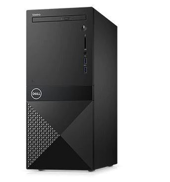 купить Компьютер Dell/Vostro 3670/MT/Core i3/9100/3,6 GHz/4 Gb/1000 Gb/DVD /-RW/Graphics/UHD 630/256 Mb/Linux/18.04/WiFi BT/KazKB в Алматы