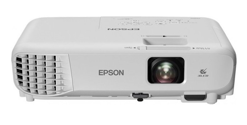 купить Проектор Epson EB-E350/3LCD/0.55*LCD/XGA (1024x768)/3100lm/4:3/10 000:1/VGA/HDMI/RCA/USB Type A,B в Алматы