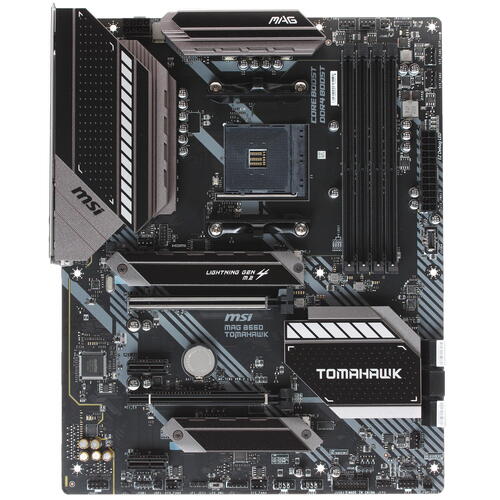 купить Материнская плата MSI MAG B550 TOMAHAWK AM4 B550 4xDDR4 6xSATA3 RAID 2xM.2 HDMI DP ATX в Алматы