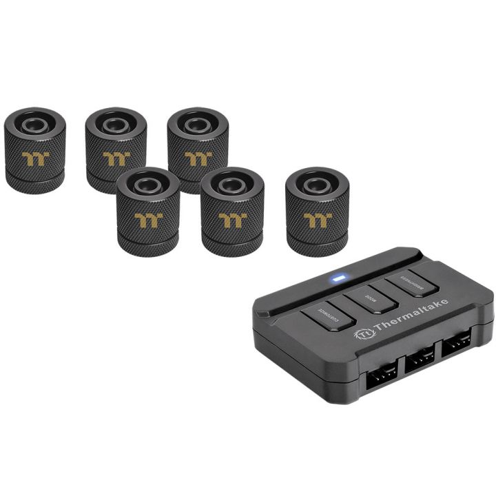 купить Фитинги для СВО Thermaltake Pacific RGB G1/4 PETG Tube16mm OD12mm ID, CL-W133-CU00BL-A в Алматы