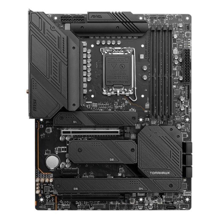 купить Материнcкая плата MSI MAG Z790 TOMAHAWK WIFI DDR4 s1700 Z790 4xDDR4 M.2 HDMI DP WiFi BT ATX в Алматы